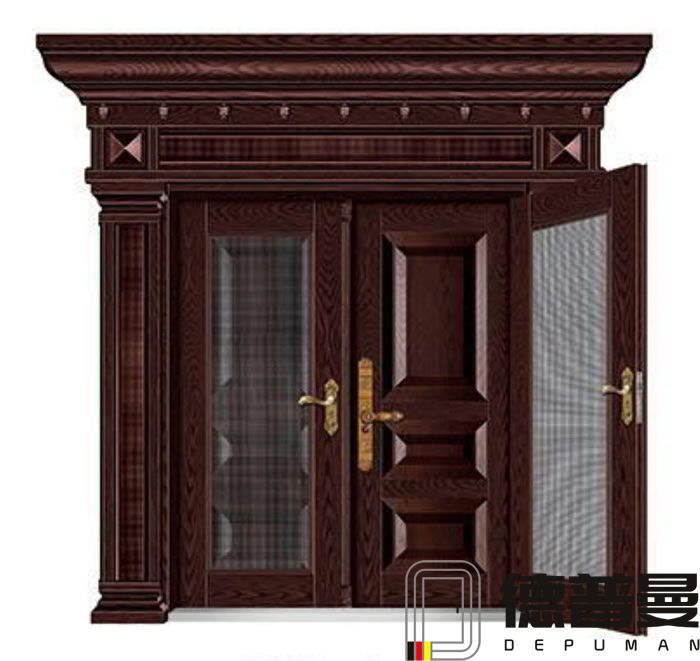 玻璃拼接復合門